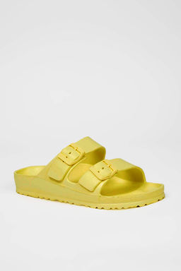 Beyaz Cift Bantl? Eva Hafif Taban Kad?n Terlik TAKSS25TE00065 - Trendyolmilla фото 10