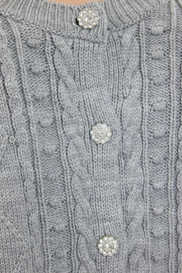 Ekru Cift Tarafl? Kullan?labilen Triko Kazak-H?rka TWOAW24KZ00144 - Trendyolmilla фото 13