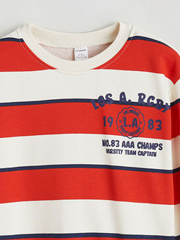 Bisiklet Yaka Erkek ?ocuk Sweatshirt