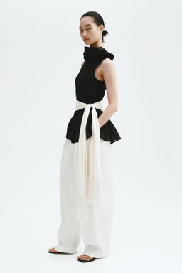 Top en mezcla de ramio con peplum - H&m фото 3