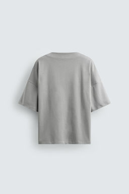 SUDADERA BOXY FIT INTERLOCK / Gris claro - Zara фото 8