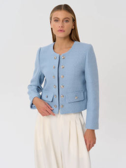 Пиджак женский 12421-34028 l.blue - Eleganzza фото 3