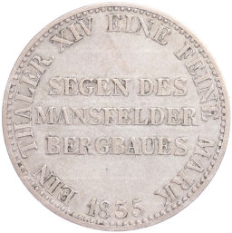 Монета 1 талер 1835 года Германские государства Пруссия (Горный талер)