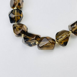 Браслет регулируемый из Раухтопаза - Радуга самоцветов фото 3