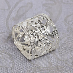 Набор колец для салфеток, 6 шт, с кристаллами - Simaland фото 3