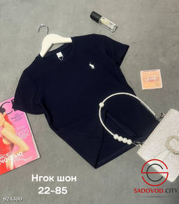 Футболка женская однотонная