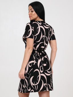 154 ЖЕНСКИЙ ХАЛАТ (Черно-бежевый) - А-дина фото 5