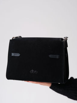 Замшевая сумка Rachel DBR 31361 черный фото 12