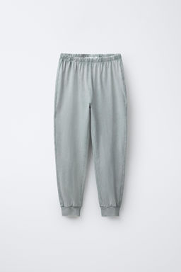 AGES 6-14 / WASHED EFFECT PYJAMAS WITH EMBROIDERED TEXT - Zara фото 12