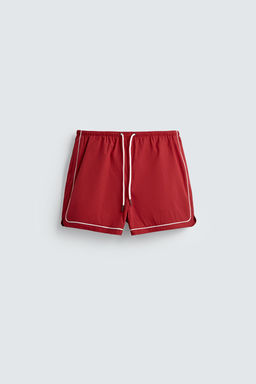 CONTRAST TRIM SHORTS - Zara фото 7