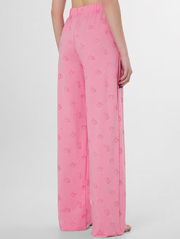 Брюки домашние женские розовые с принтом котиков-купидонов - Mark formelle фото 2