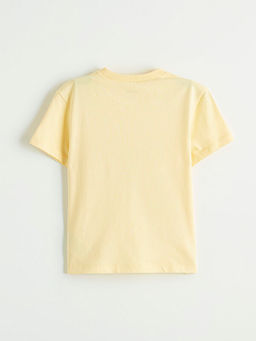 Bisiklet Yaka Bask?l? Erkek ?ocuk Ti??rt