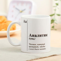 Кружка с сублимацией Аналитик, 320 мл