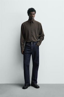 CAMISA SLIM FIT / Marr?n / Topo