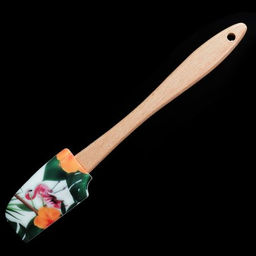 Лопатка кулинарная силиконовая с деревянной ручкой/ S-671 /уп 500/ - Галеонтрейд фото 3