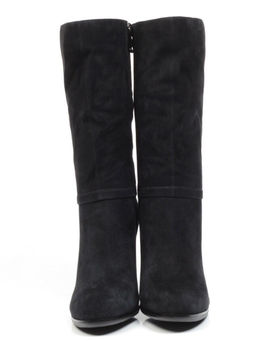 YF189-202M BLUE Полусапоги зимние женские (натуральная кожа, натуральный мех (еврозима))