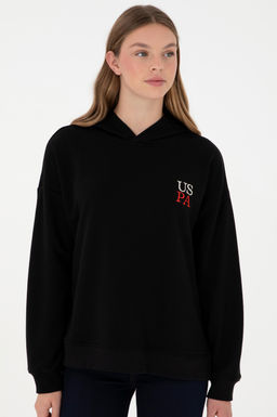 Женский черный свитшот Неожиданная скидка в корзине - U.s. polo assn фото 3