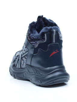 04-8525-2 DARK BLUE Ботинки зимние женские (искусственные материалы)