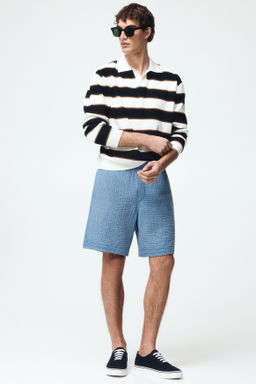 Pantal?n corto en muselina Relaxed Fit - H&m фото 5