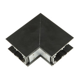 UBX-MS22/35 BLACK Коннектор для накладных магнитных шинопроводов, 35мм. Угловой. Вертикальный. Черный. ТМ Uniel