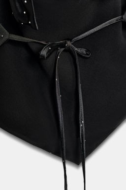 SATIN HALTER TOP WITH RHINESTONES - Zara фото 7