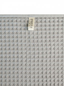 Набор полотенец вафельных 2шт 70x140, 50x90 светло-серый вафельное полотно