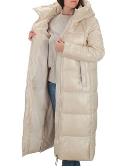 22-116 LT. BEIGE Пальто зимнее женское (200 гр. тинсулейт) - Фабричный китай фото 7