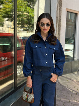 Рубашка AURA 2163-164-Р тёмно-синий деним