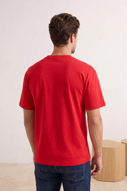 Haki Oversize/Genis Kesim Tilki Nak?sl? %100 Pamuk T-Shirt TMNSS26TS00047 - Trendyolmilla фото 12