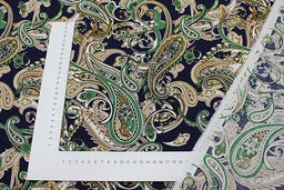 Штапель Дилара цв.чернильно-синий, ш.1.45м, вискоза-100%, 100гр/м.кв - Купава фото 3