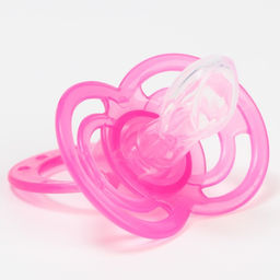 Соска-пустышка ортодонтическая, силикон, от 6 мес., с колпачком, Бантик, цвет розовый - Крошка я фото 4