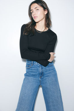 Camiseta de manga larga en punto - H&m фото 7