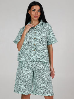 578 ПИЖАМА (ШОРТЫ) (Ментол) - А-дина фото 2