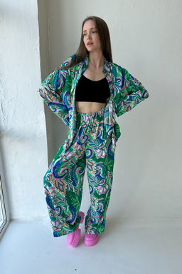 Костюм женский SET001/14/Зеленый, синий - M&G all natural фото 2