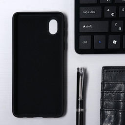 Чехол Krutoff, для Samsung Galaxy A01 Core, матовый, черный