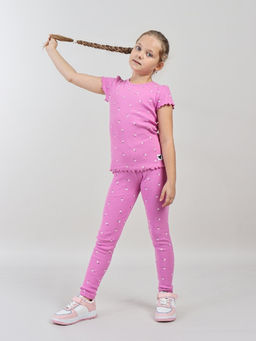 CRB wear / CWKG 70517-45 Брюки модель легинсы для девочки,сиреневый  фото 2