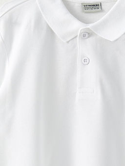 Polo Yaka Basic K?sa Kollu Pamuklu Erkek ?ocuk Ti??rt 2li - Waikiki фото 3