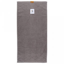 Полотенце махровое "Волна" 34х75см, хлопок 100%, серый (Китай)