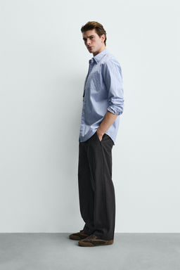 Рубашка Camisa Regular Fit Rayas бело-голубая