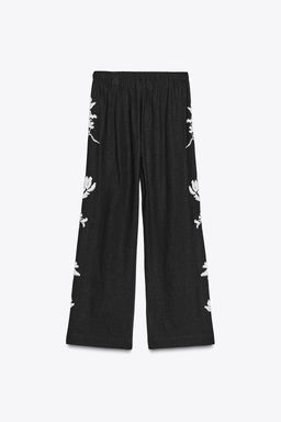 ZW COLLECTION BEADED EMBROIDERY TROUSERS - Zara фото 15