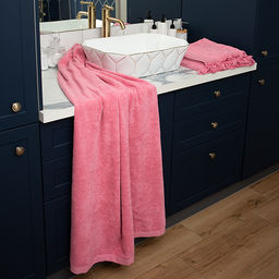 Набор махровых полотенец GINZA 2 шт. (50х90 - 1 шт., 70х140 - 1шт.), 100% хлопок, 450 гр./кв.м., Кэмел - Традиция фото 59