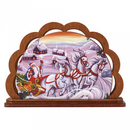 Счастья, Радости, УдачиКомлект деревянный 4 предмета: доска разделочная 29х21х0,6см; доска разделочная 21х19,5х0,6см; подставка под горячее 14,5х14,5х0,8см; салфетница 12,5х8,5х4см (Россия) - Домашняя мода фото 15