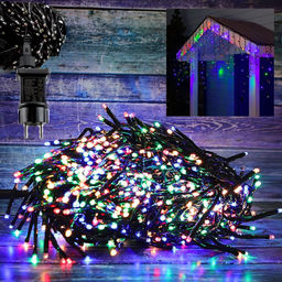 Гирлянда-мишура светодиодная, цветная, 1500 ламп, 9 метров
