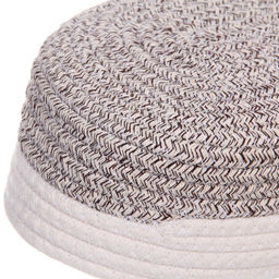 Корзинка плетёная интерьерная "ЭЛИНГАРТ", цвет бежевый/белый, 33*28*12см, (лейбл селфи)