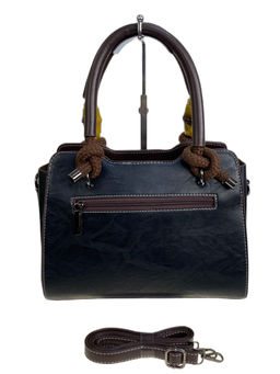 Женская сумка из искусственной кожи, цвет черный - Greta фото 2