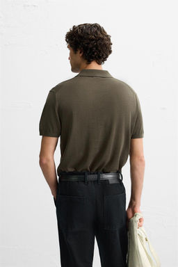 KNIT COTTON - SILK POLO SHIRT - Zara фото 11