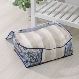 Кофр для хранения вещей Доляна Мозаика, 453020 см, синий фото 2