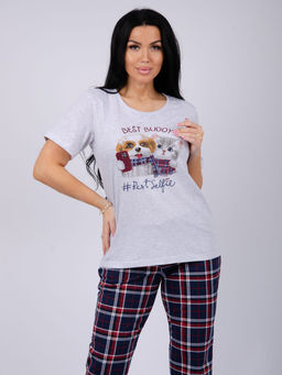 Пижама "Селфи 2" брюки, трикотаж