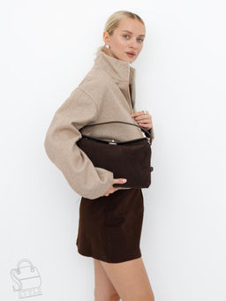 Сумка женская кожаная 1026LF coffee Polina&Eiterou