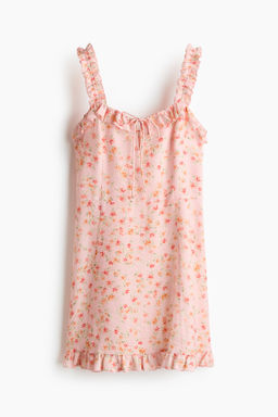 Vestido de crep? con volantes